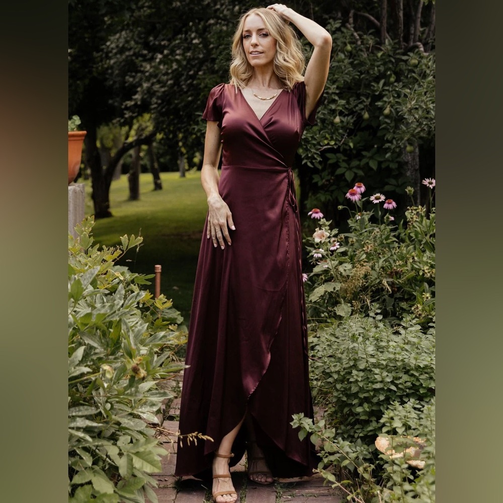 Baltic Born Deep Wine Maxi Dress